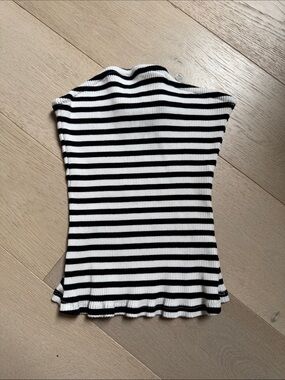NA-KD Black & White Stripe Tube Top